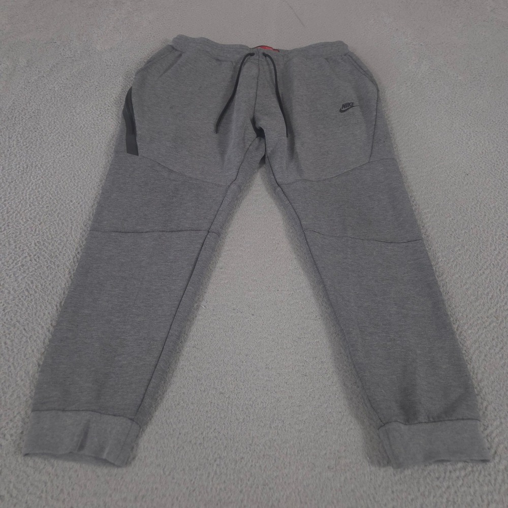 Nike Pants Mens XL Gray Sportswear Tech Fleece Jogger Tapered Leg Cotton Blend